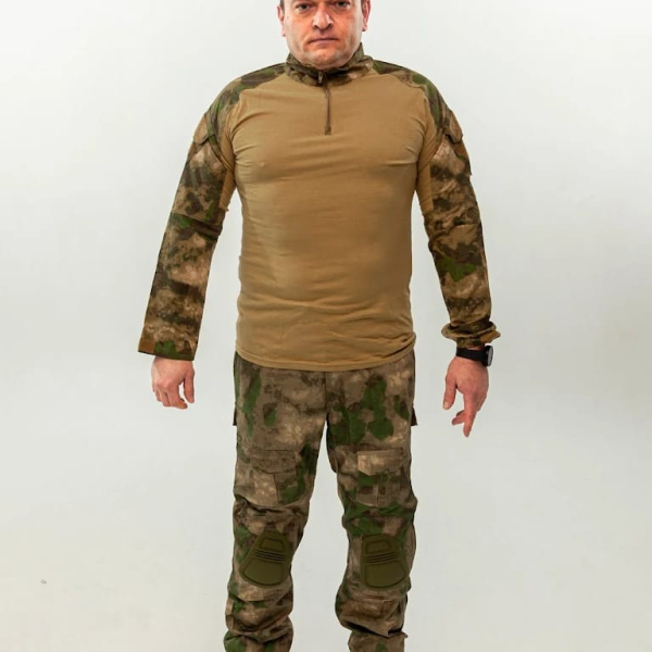Костюм боевой тактический с защитой мох